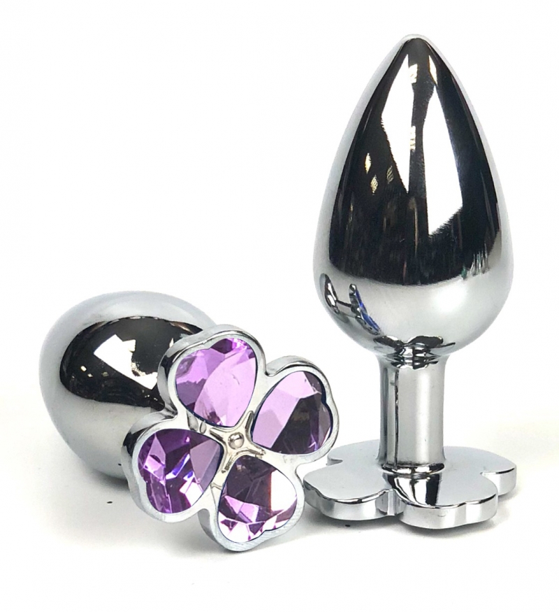 Пробка с кристаллом "Vandersex" сиреневый клевер, M 